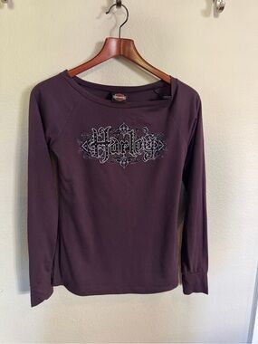 Harley-Davidson Dudley Perkins San Francisco Women's Plum Long Sleeve M
